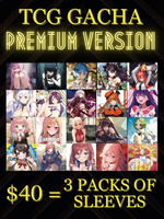 Trading Card Sleeve GACHA Premium Version! (3 Packs)