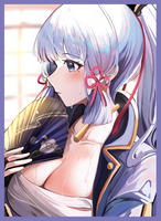 [Air Comiket] [Genshin Impact] Kamisato Ayaka [Trading Card Sleeves]